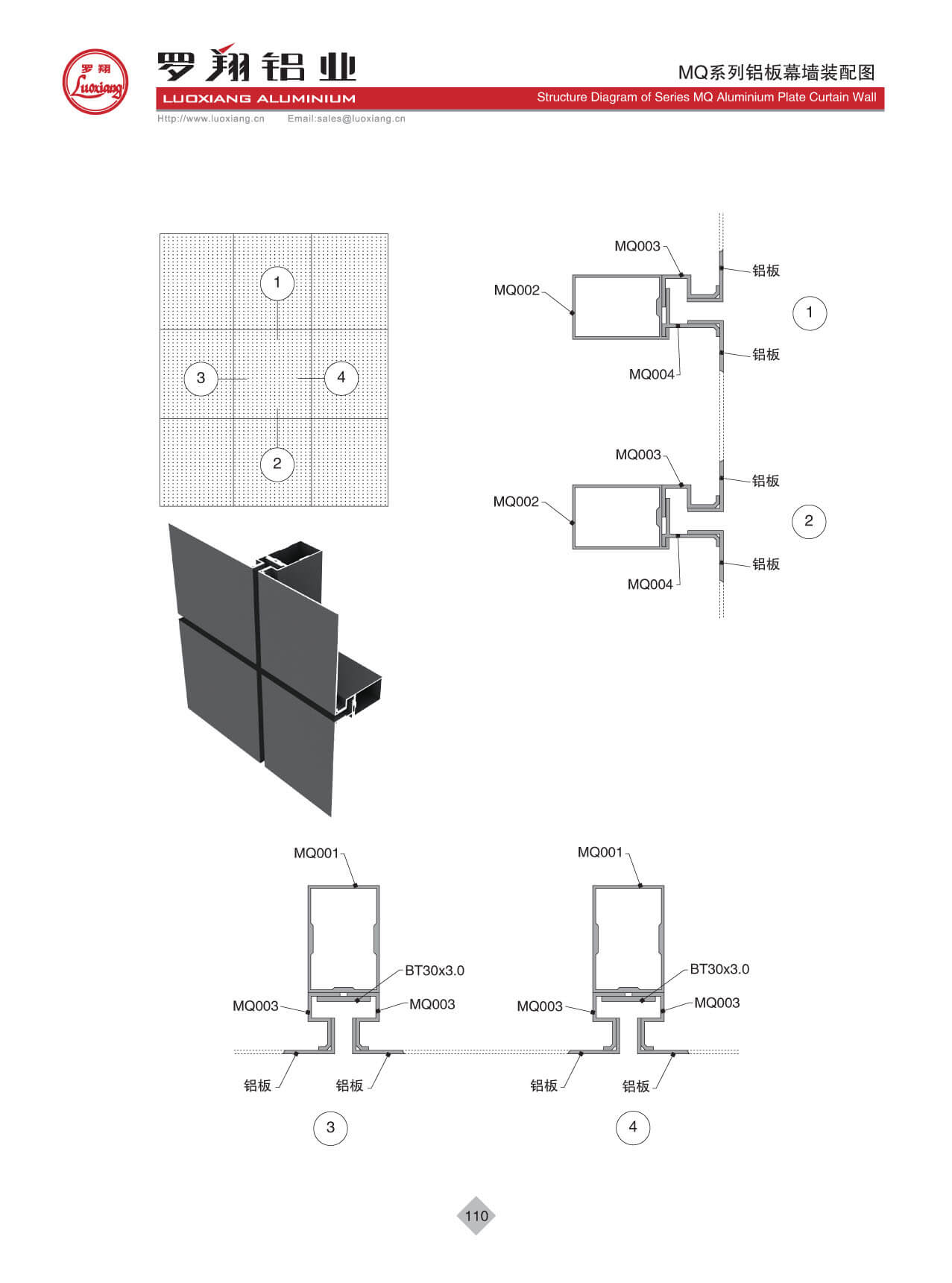 MQ Aluminium Plate Curtain Wall