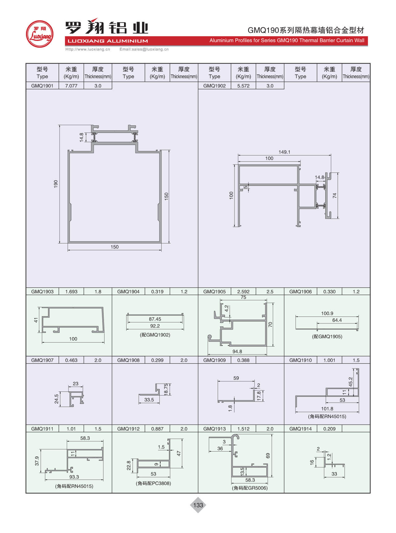 GMQ190系列隔热幕墙